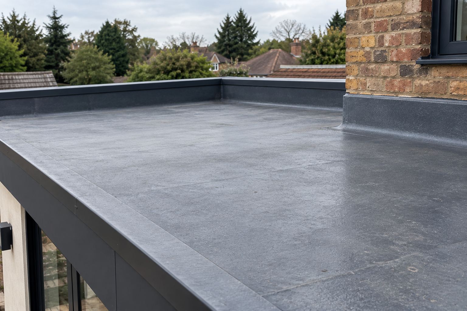 Seamless grey waterproofing membrane